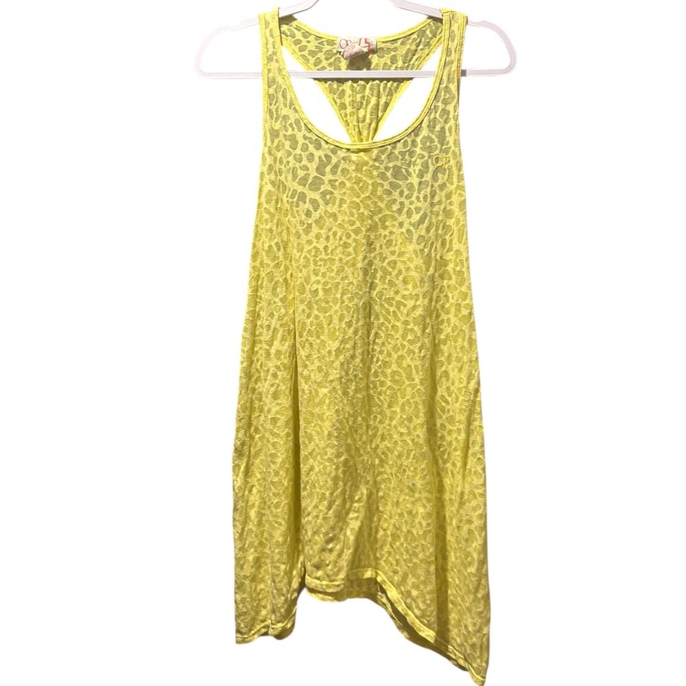 OP 90s neon Asymmetrical Cut Out Swim Coverup 11/13.